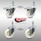 Service Caster 4 Inch SS Nylon Wheel 10mm Threaded Stem Caster Total Lock Brake SCC, 2PK SCC-SSTSTTL20S414-NYS-M1015-2-S-2 - alternate 1
